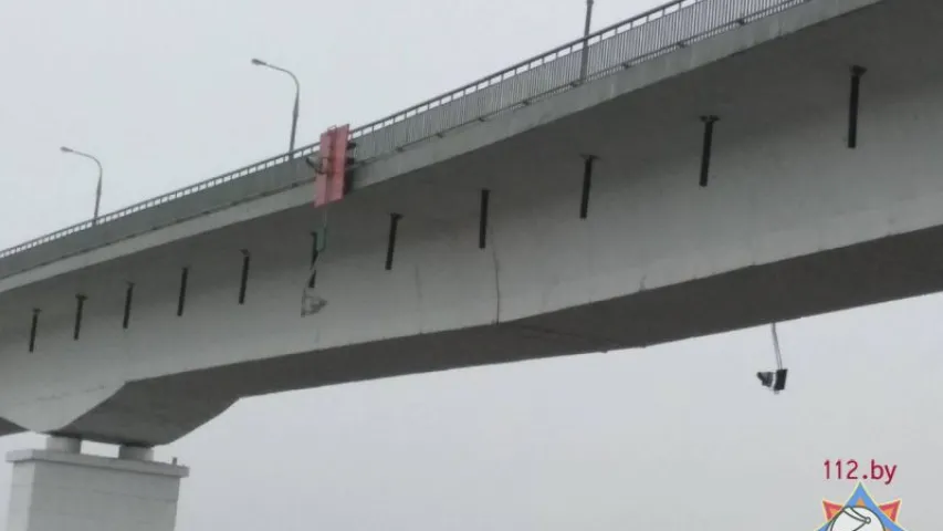 Трэснуў мост праз Прыпяць у Жыткавіцкім раёне