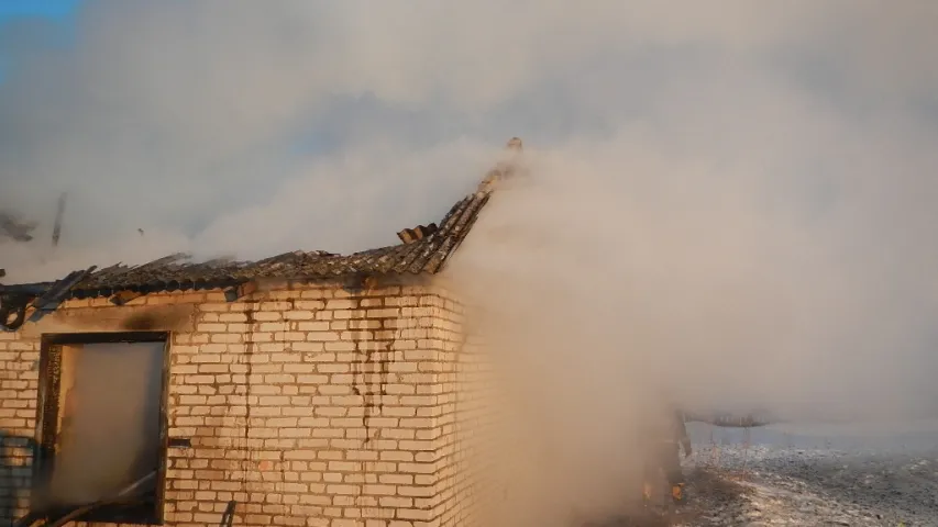 На пажары ў Рэчыцкім раёне загінуў мужчына