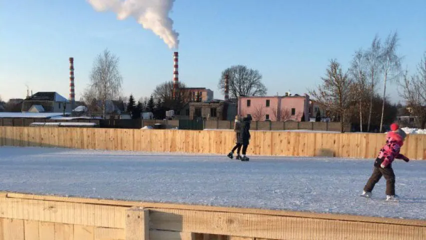 Каток у Віцебску апынуўся зусім не такім, як чакалі гараджане