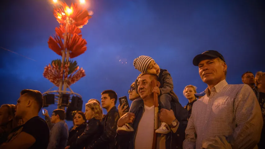 Як праходзіла начная рэпетыцыя параду ў цэнтры Мінска?