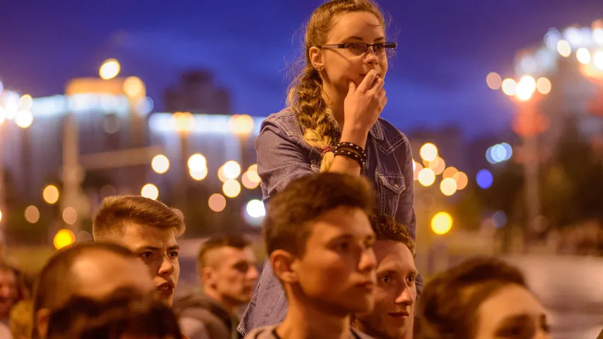 Як праходзіла начная рэпетыцыя параду ў цэнтры Мінска?