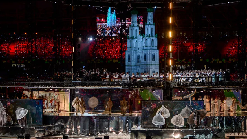 "Пагоня" побач: история Беларуси в церемонии открытия II Европейских игр (фото)