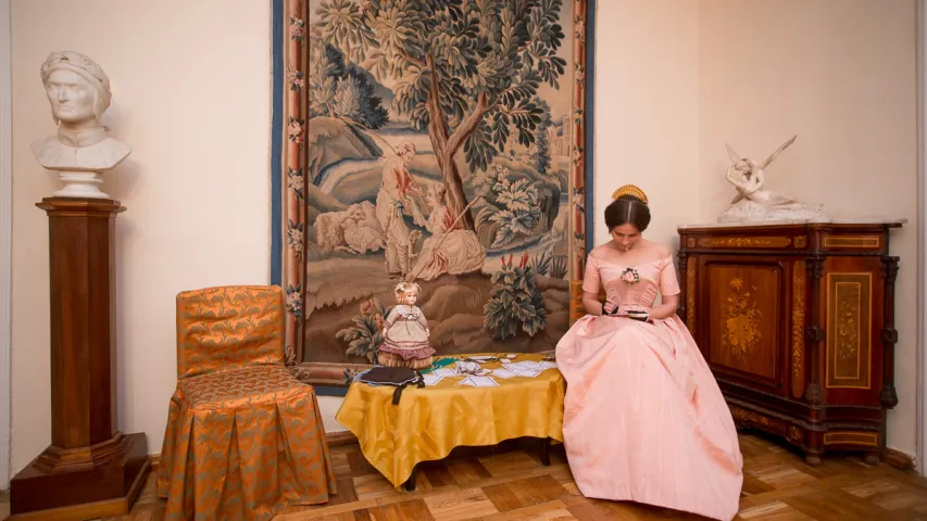 У Доме-музеі Ваньковічаў танчылі вальс і кадрылю эпохі 1840-х гадоў